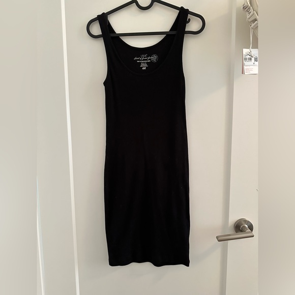 H&M Black Tank Top Ribbed Dress Small - Picture 2 of 4